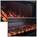 Caminetto Ispica Caminetto Elettrico Da Incasso Lungo 108 Cm Da 1500w Nero Perfetto Da Incassare Completamente A Filo Muro In Mobili In Legno Pareti In Cartongesso E Pareti Attrezzate In Legno - Foto miniatura 4