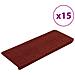 Tappetini Autoadesivi per Scale 15 pz 65x24,5x3,5 cm Rosso - Foto miniatura 1