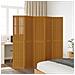 Divisorio Ambienti 5 Pannelli Marrone Legno Massello Paulownia - Foto miniatura 3
