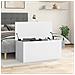 Contenitore Portaoggetti Bianco 100x42x46 Cm Legno Multistrato - Foto miniatura 3