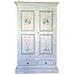 Armadio 2 Porte Shabby Legno Bianco Consumato 125x61x200 - Foto miniatura 1