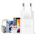 Caricabatterie Ultraveloce Gan Usb-c 35w Con Cavo Lightning Da 1,2 M, Bianco - Foto miniatura 4