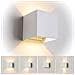 Applique A Parete Faretto 52 Led Luce Naturale 22 W Esterno Interno Ip65 Es66bn - Foto miniatura 2