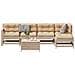 Set Divani Giardino 6 pz con Cuscini in Legno Massello di Pino - Foto miniatura 8