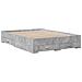 Giroletto Cassetti Grigio Cemento 135x190 Cm Legno Multistrato - Foto miniatura 2