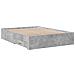 Giroletto Cassetti Grigio Cemento 135x190 Cm Legno Multistrato - Foto miniatura 4