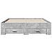Giroletto Cassetti Grigio Cemento 135x190 Cm Legno Multistrato - Foto miniatura 8