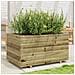 Fioriera Da Giardino 90x60x49,5 Cm In Legno Di Pino Impregnato - Foto miniatura 3