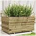 Fioriera Da Giardino 90x60x49,5 Cm In Legno Di Pino Impregnato - Foto miniatura 1