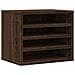 Organizer Scrivania Rovere Marrone 36x26x29,5 Legno Multistrato - Foto miniatura 2