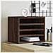Organizer Scrivania Rovere Marrone 36x26x29,5 Legno Multistrato - Foto miniatura 1