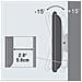 VLMW2355T Supporto TV a parete 139,7 cm (55") Nero - Foto miniatura 2