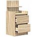 Comodino con 2 Cassetti Rovere Sonoma 38x34x80 cm - Foto miniatura 7