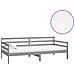 Divano Letto Con Materasso 90x200 Cm Grigio In Legno Di Pino - Foto miniatura 1