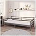 Divano Letto Con Materasso 90x200 Cm Grigio In Legno Di Pino - Foto miniatura 8