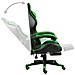 Lusso Casadino -  Sedia Da Gaming Con Poggiapiedi Nero E Verde In Similpelle - Foto miniatura 4