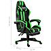 Lusso Casadino -  Sedia Da Gaming Con Poggiapiedi Nero E Verde In Similpelle - Foto miniatura 6