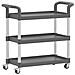Lusso Casadino -  Carrello A 3 Ripiani Grigio 77x34x72 Cm In Alluminio - Foto miniatura 1