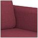 Set di Divani 4 pz con Cuscini Rosso Vino in Tessuto - Foto miniatura 7