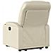 Poltrona Alzapersona Reclinabile Crema in Similpelle - Foto miniatura 5