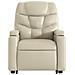 Poltrona Alzapersona Reclinabile Crema in Similpelle - Foto miniatura 9