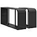 Set Divani da Giardino 11 pz con Cuscini in Polyrattan Nero - Foto miniatura 8