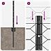 Posti per Recinzione 11 pz U-Channel Grigio 60 cm Acciaio - Foto miniatura 9