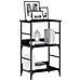 Libreria Nero Rovere 50x33x82 cm Legno ingegnerizzato e Acciaio - Foto miniatura 3