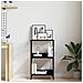 Libreria Nero Rovere 50x33x82 cm Legno ingegnerizzato e Acciaio - Foto miniatura 4