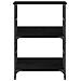 Libreria Nero Rovere 50x33x82 cm Legno ingegnerizzato e Acciaio - Foto miniatura 5