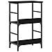 Libreria Nero Rovere 50x33x82 cm Legno ingegnerizzato e Acciaio - Foto miniatura 7
