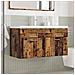 Mobile da Bagno con Lavabo Integrato Legno Antico - Foto miniatura 3