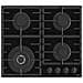 GG663BHF Piano Cottura Nero Da Incasso 60 cm Gas 4 Fornello (i) - Foto miniatura 1