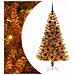 Albero di Natale con 150 LED con supporto Oro 150 cm PET - Foto miniatura 1