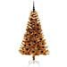 Albero di Natale con 150 LED con supporto Oro 150 cm PET - Foto miniatura 4
