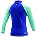 Rashguard essenziale per ragazzi L /S - Bella Bagliore Blu /Verde - Taglia 14 - Foto miniatura 2