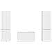 Set mobile TV 5 pcs Bianco Lucido Legno multistrato - Foto miniatura 8