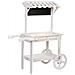 Carrello Espositivo-scaffale In Legno Bianco 90x44x125h Cm - Foto miniatura 1