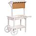Carrello Espositivo-scaffale In Legno Bianco 90x44x125h Cm - Foto miniatura 4