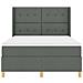 Letto a molle con materasso Grigio scuro 160 x 200 cm Tessuto - Foto miniatura 6