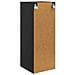 Mobiletto a muro Nero 33 x 34,5 x 90 cm Legno ingegnerizzato - Foto miniatura 5