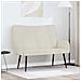 Sofa a Due Posti Crema 115 x 61 x 87 cm Velluto - Foto miniatura 2