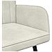 Sofa a Due Posti Crema 115 x 61 x 87 cm Velluto - Foto miniatura 7