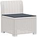 Divano da Giardino 5 Posti con Cuscini Stile Rattan PP Bianco - Foto miniatura 3