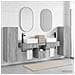 Set di mobili per il bagno 5 pz Sonoma grigio - Foto miniatura 7