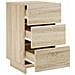 Comodino Rovere Sonoma 33,5 x 34,5 x 60 cm Legno composito - Foto miniatura 3