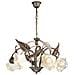 I-AUTUNNO / 5 - Lampadario a sospensione elegante color marrone 40 watt E14 - Foto miniatura 8