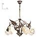 I-AUTUNNO / 5 - Lampadario a sospensione elegante color marrone 40 watt E14 - Foto miniatura 5