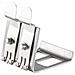 IWP-MD KEY-RAIL2 - Adattatore in Metallo per 2 Moduli Keystone RJ45 - Foto miniatura 3