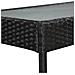 Set Divani da Giardino 5 pz con Cuscini in Polyrattan Nero - Foto miniatura 3